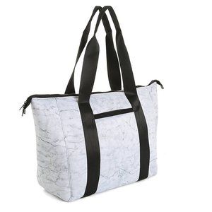 Mytagalongs Marble Gray Neoprene Weekend Tote Bag